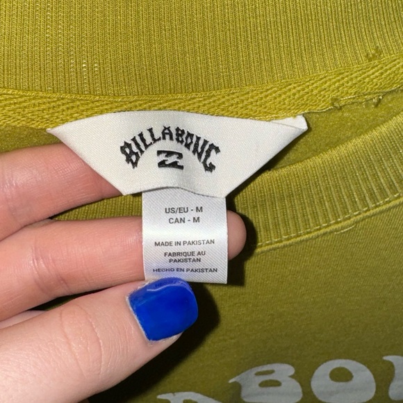 Billabong Boyfriends Back Sweatshirt Crewneck Sweatshirt Women’s Size Medium - Picture 3 of 5